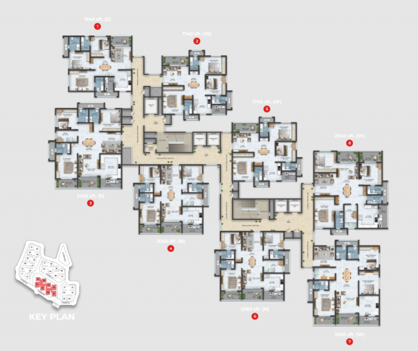  asbl-landmark Tower B Cluster Plan