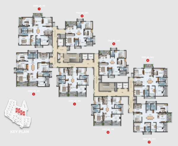  asbl-landmark Tower D Cluster Plan