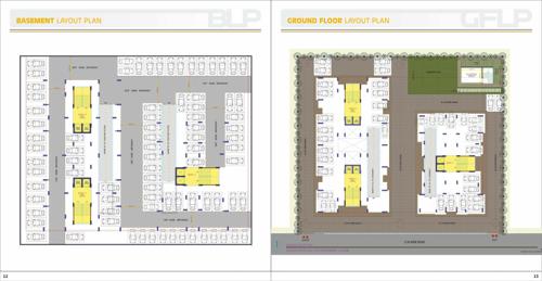  akshar-evoq Block A To C Cluster Plan for Basement And ground Floor