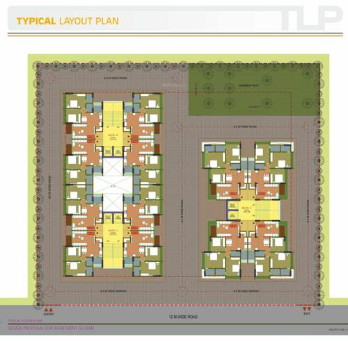  akshar-evoq Block A To C Cluster Plan from 1st to 10th Floor