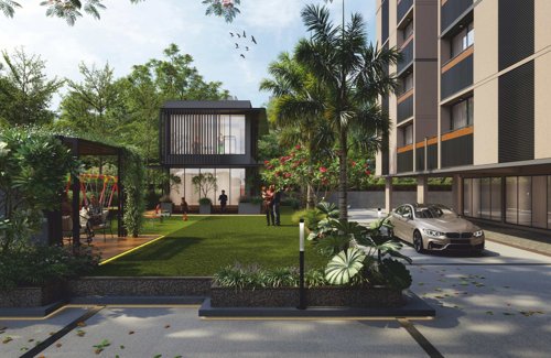  akshar-evoq Landscaped Gardens