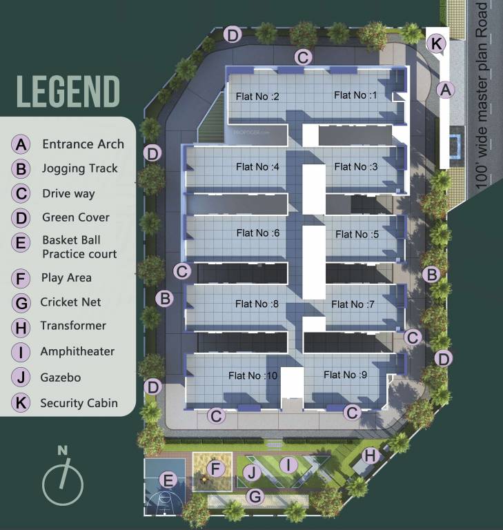  vivekananda heights Layout Plan