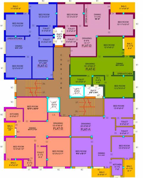  niketan-enclave Niketan Enclave Cluster Plan For Typical Floor Plan