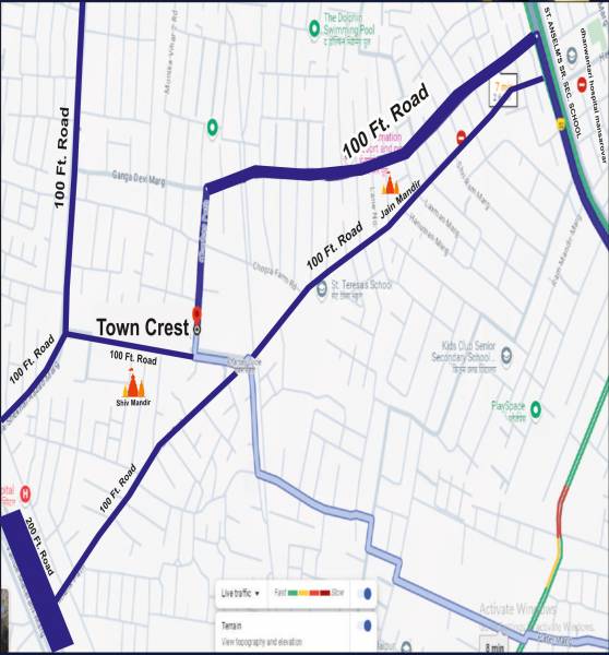  town-crest Location Plan