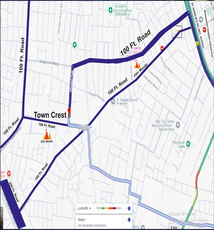  town crest Location Plan