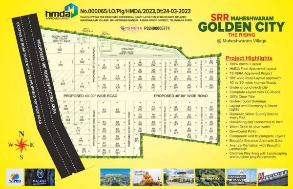  maheshwaram-golden-city Layout Plan