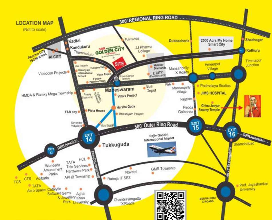  maheshwaram golden city Location Plan