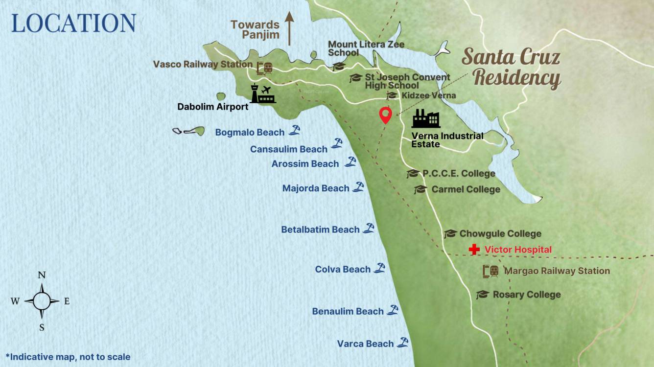  santa cruz residency Location Plan