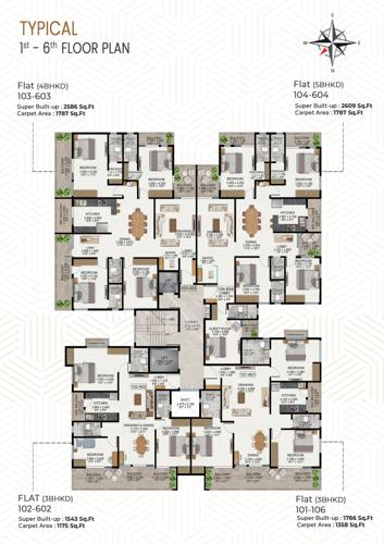  orchid-gokul-apartment Orchid Gokul Apartment Cluster Plan