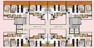 Siyara Avenue A And C Cluster Plan For Typical Floor Plan avenue Siyara Avenue A And C Cluster Plan For Typical Floor Plan