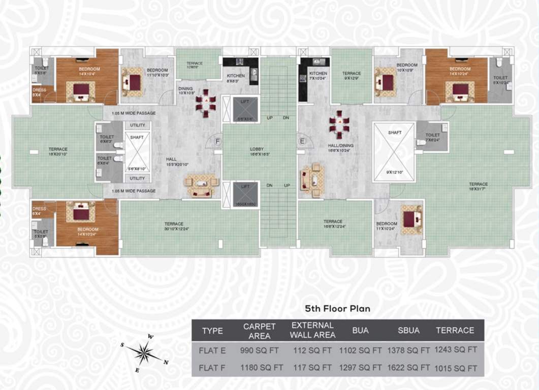  syndicate palace ii Syndicate Palace Cluster Plan for 5th Floor