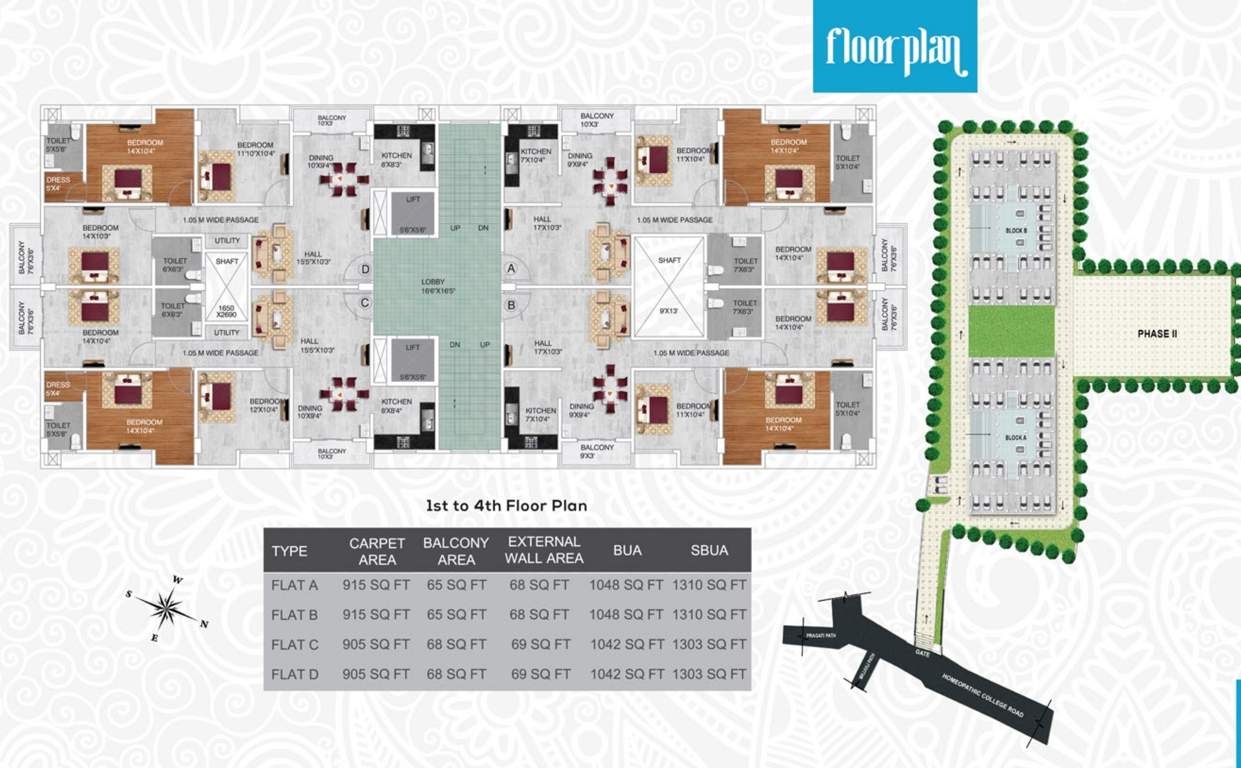  syndicate palace ii Syndicate Palace Cluster Plan from 1st to 4th Floor