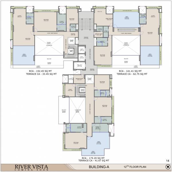  river-vista Block A Cluster Plan for 12th Floor