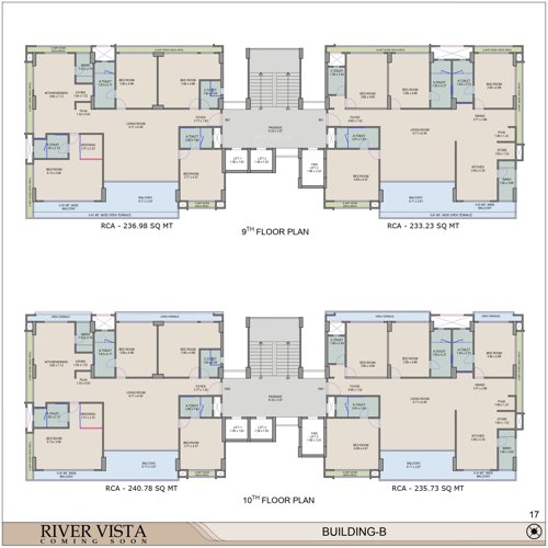  river-vista Block B Cluster Plan from 9th to 10th Floor