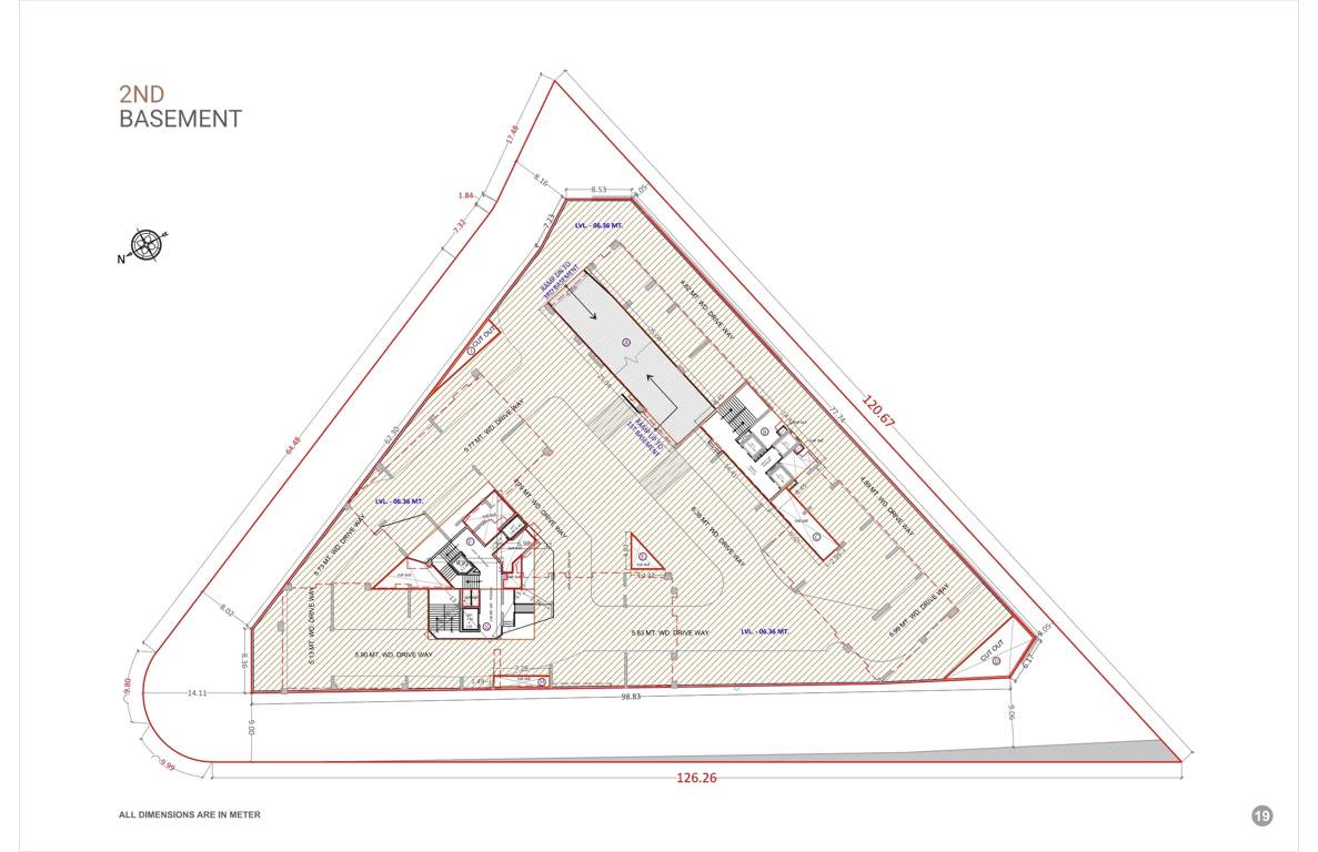  vijay signature Block A  And Block B Basement 2nd Cluster Plan