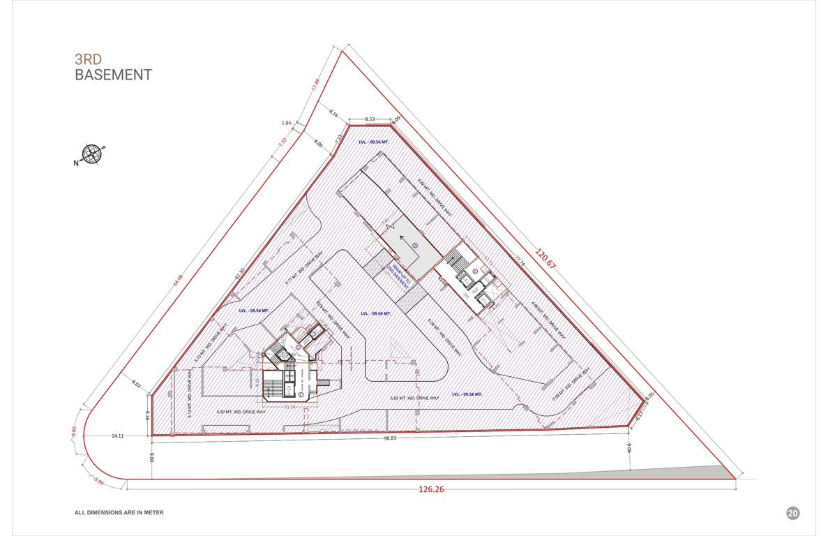  vijay signature Block A  And Block B Basement 3rd Cluster Plan
