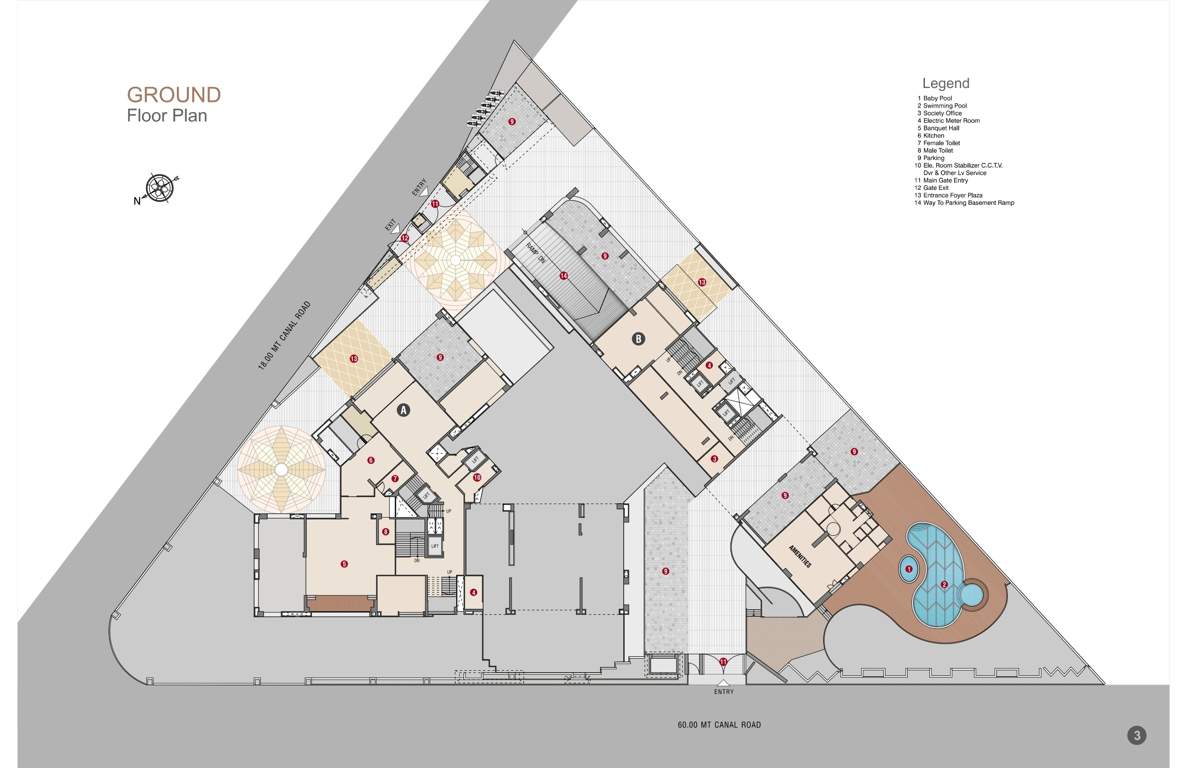  vijay signature Block A And Block B Cluster Plan for ground Floor