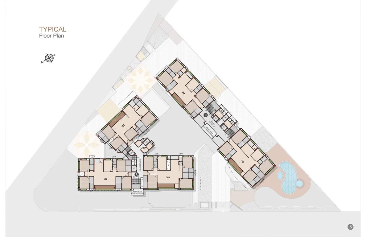 vijay signature Block A  And Block B TypicalCluster Plan