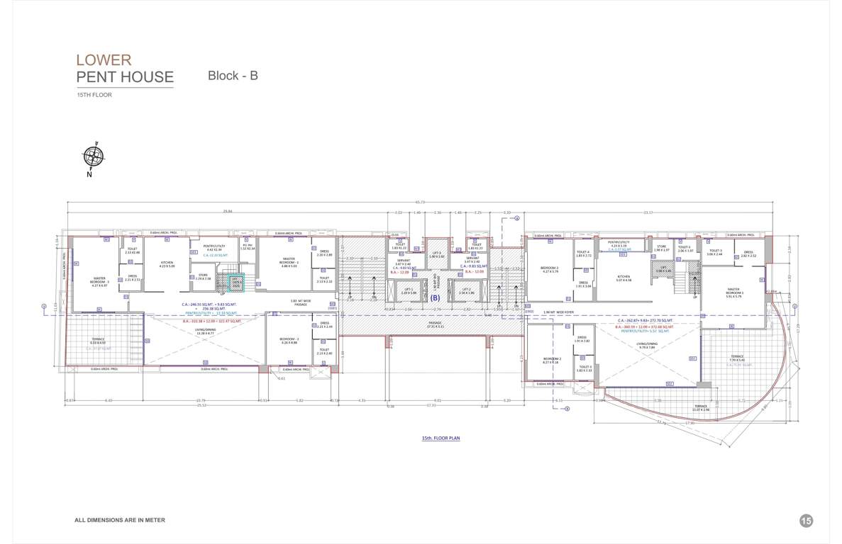  vijay signature Block B Cluster Plan for 15th Floor
