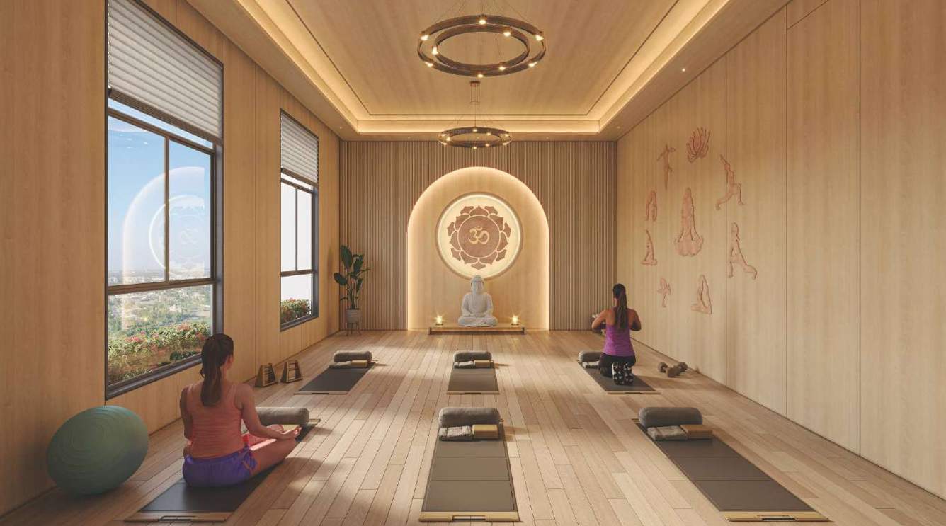  rhythm apartment Yoga/ Meditation Area