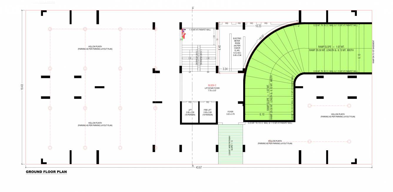  saayam C Cluster Plan For Ground Floor