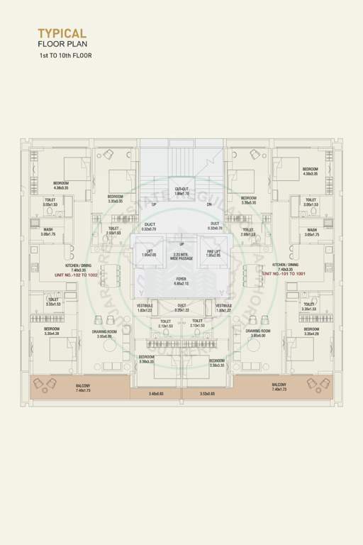  emberlynn 3 Emberlynn 3 Cluster Plan from 1st to 10th Floor