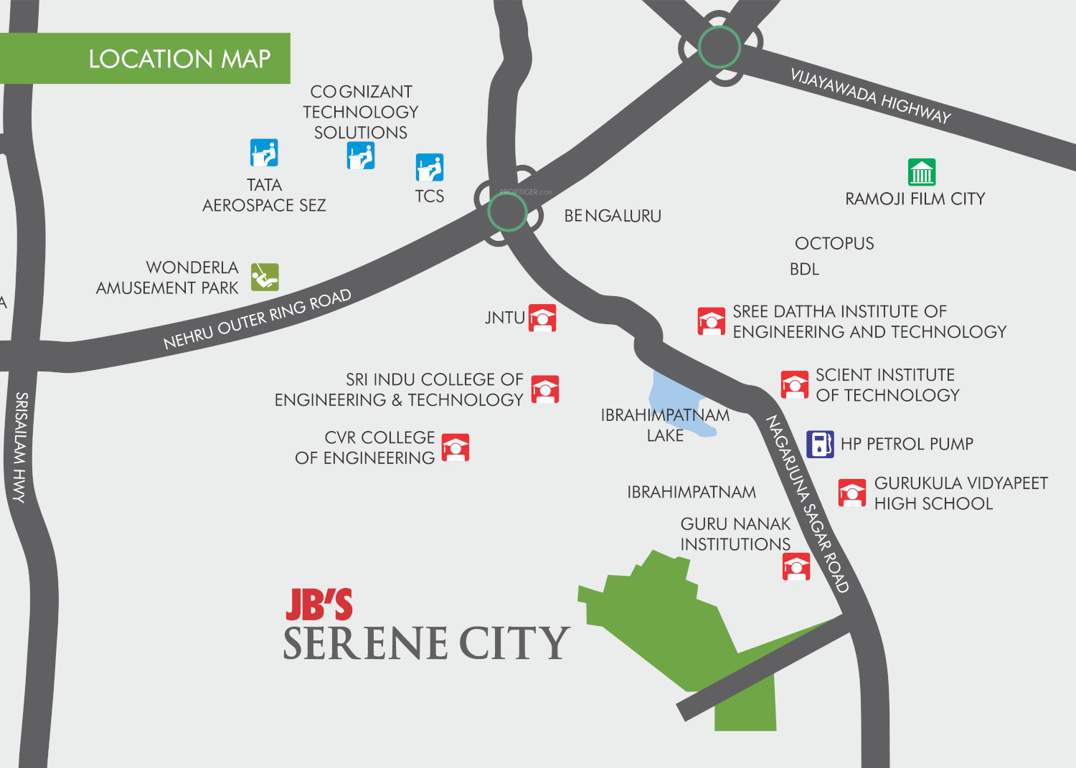  serene city phase xiii Location Plan