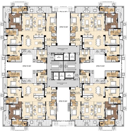  royal-atlantis-phase-1 Royal Atlantis Phase 1 Cluster Plan For Typical Floor Plan