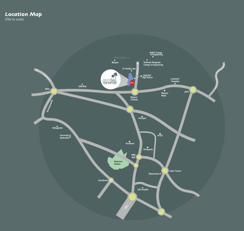 vijay and rv s sai vanamali phase 2 Location Plan