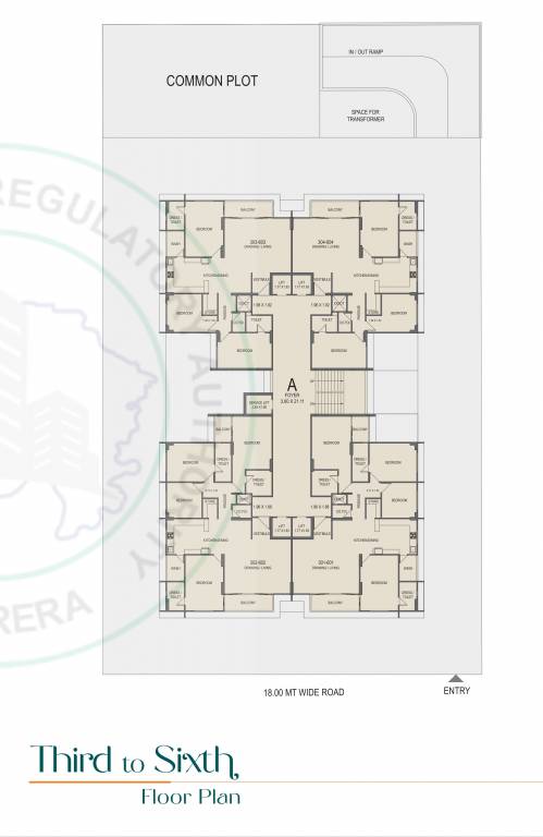  hir asha luxuria A Cluster Plan From 3rd To 6th Floor