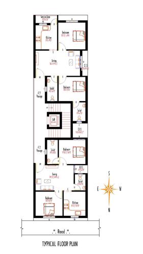  green-house Green House Cluster Plan from 1st to 3rd Floor