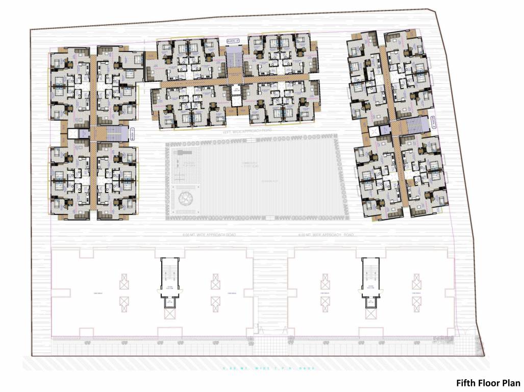  rudra harmony A To E Cluster Plan For 5th Floor