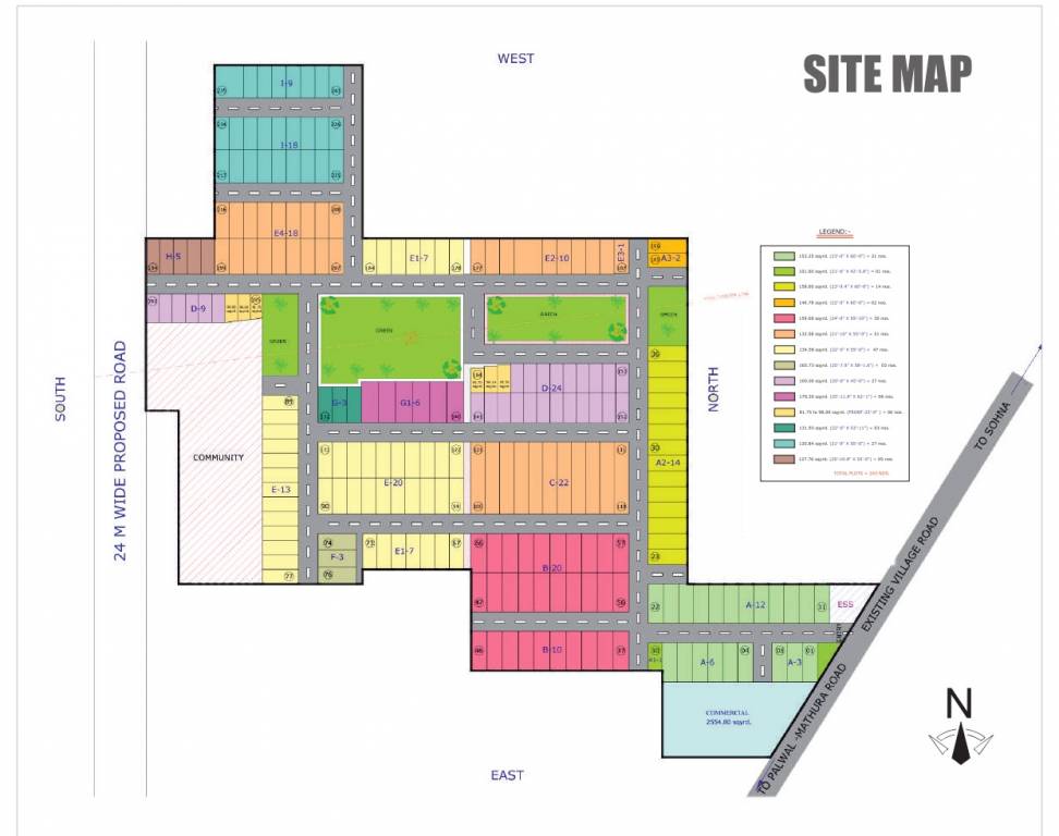 town square Layout Plan