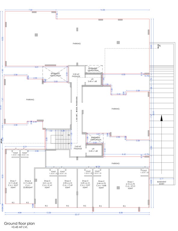  shivani park appartment 1 Cluster Plan For Ground Floor
