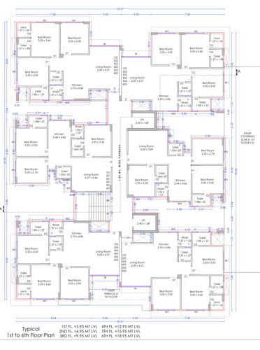 1 Cluster Plan From 1st To 6th Floor shivani-park-appartment 1 Cluster Plan From 1st To 6th Floor
