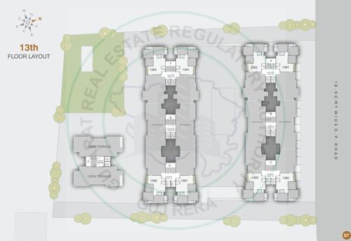  shree-siddheshwar-helicon Block A To G Cluster Plan for 13th Floor