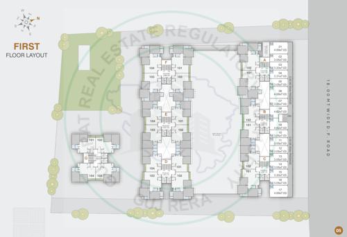  shree-siddheshwar-helicon Block A To G Cluster Plan for 1st Floor