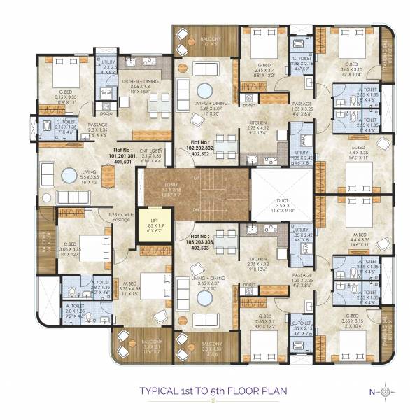  orchid-residency Orchid Residency Cluster Plan