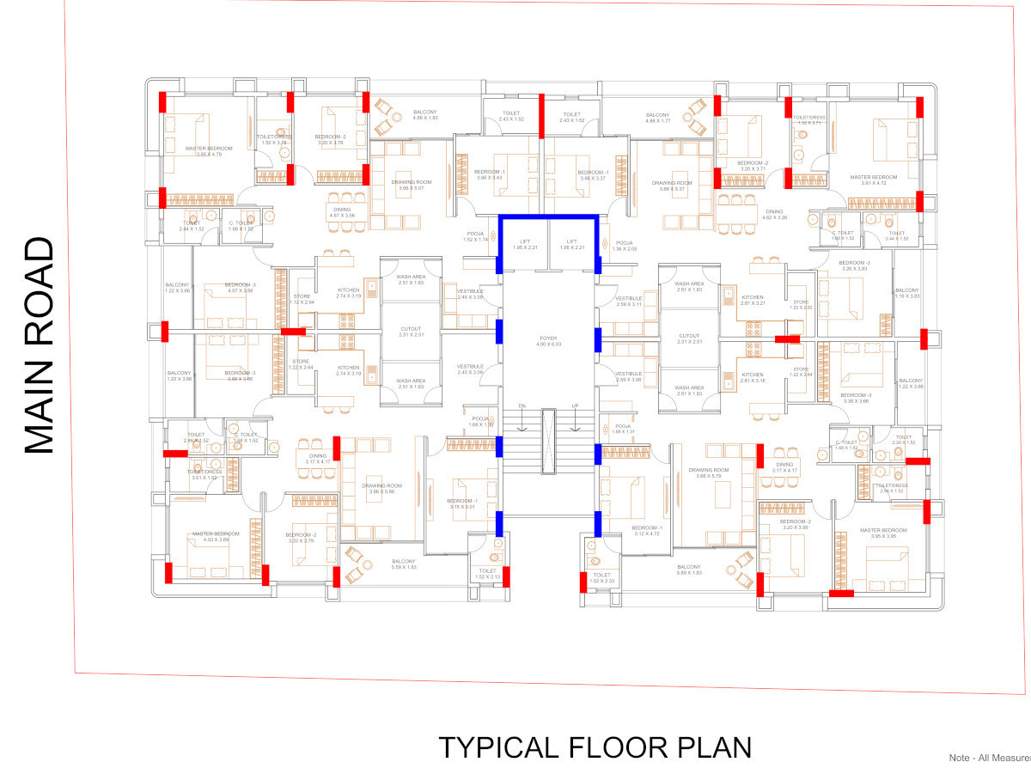  parul gracious A Typical Cluster Plan