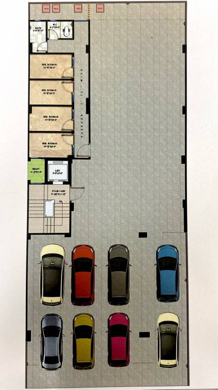  mg heights dlf phase 3 MG Heights Dlf Phase 3 Stilt Cluster Plan