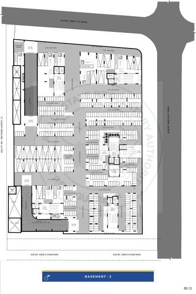  aaryajeet-surya-3 A To E Basement 2 Cluster Plan