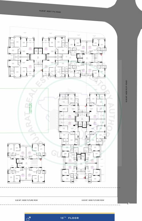  aaryajeet surya 3 A To E Cluster Plan For 13th Floor