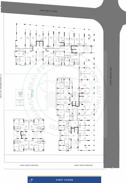  aaryajeet-surya-3 A To E Cluster Plan For 1st Floor