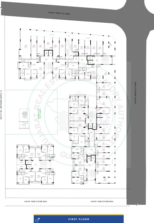  aaryajeet surya 3 A To E Cluster Plan For 1st Floor