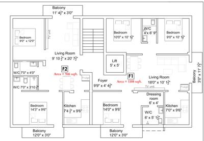  arul-homes-chaandinii Chaandinii Flats Cluster Plan For Typical Floor Plan