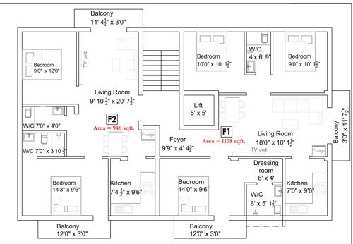  arul-homes-chaandinii Chaandinii Flats Cluster Plan For Typical Floor Plan