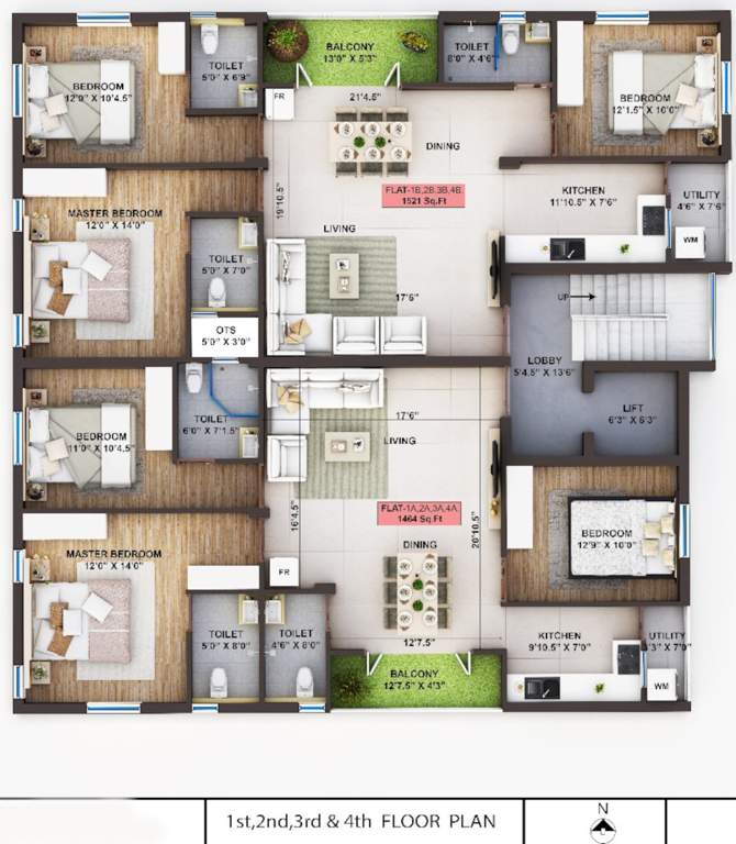  the orchid Khurinji The Orchid Cluster Plan From 1st To 4th Floor