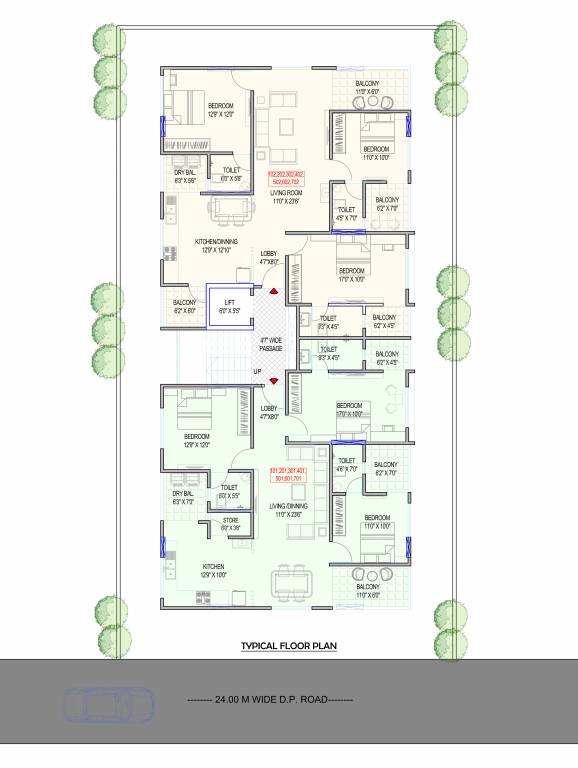  imperia A Wing Cluster Plan