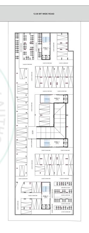  bhakti pearl Block A To D Cluster Plan for Basement Floor