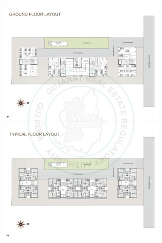  bhakti-pearl Block A To D Cluster Plan for ground And Typical  Floor